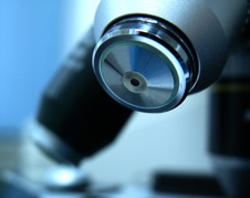 microscope used in medical or science laboratory