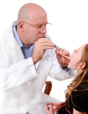 Doctor Examining Sore Throat